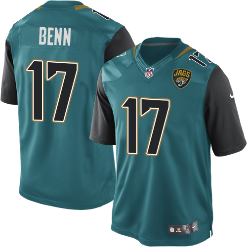 Men's Limited Arrelious Benn Nike Jersey Teal Green Home - #17 NFL Jacksonville Jaguars